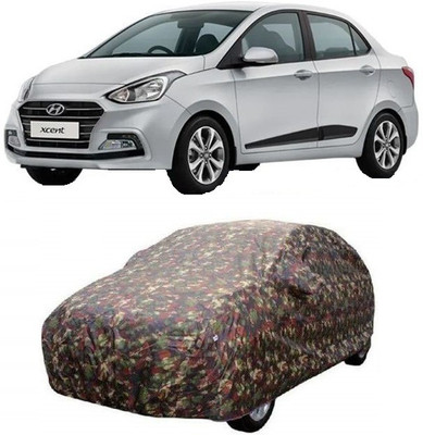 SA GROUP Car Cover For Hyundai Xcent (With Mirror Pockets)(Multicolor)