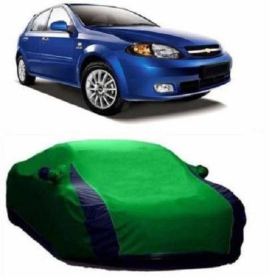 MOM'S GADGETS Car Cover For Chevrolet Optra SRV (With Mirror Pockets)(Green)