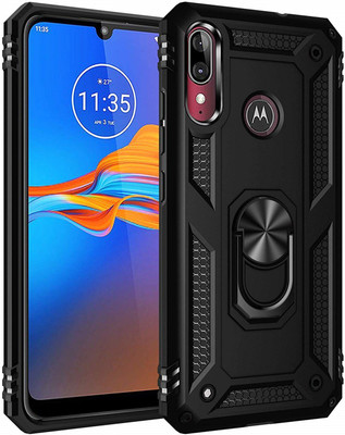 Cover Alive Back Cover for Motorola e6s(Black, Shock Proof)
