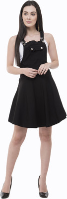 AAKRITHI Women Black Dungaree
