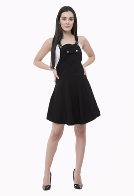 AAKRITHI Women Black Dungaree