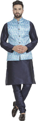 B BEN Men Kurta Pyjama Ethnic Jacket Set