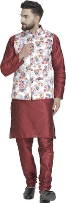 BEN COOPER Men Kurta Churidar Ethnic Jacket Set