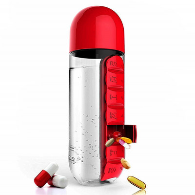 Skylight 7 days Pill Box(Red, Multicolor)