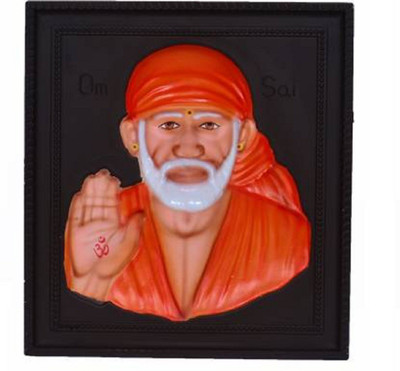 S A Gifts 3D Sai Baba Photo Frame Religious Frame