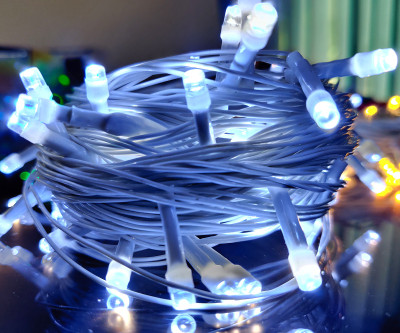 Ascension 42 LEDs 13 m White Steady String Rice Lights(Pack of 2)