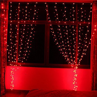 METTSTONE 90 LEDs 15.75 m Red Steady String Rice Lights(Pack of 2)