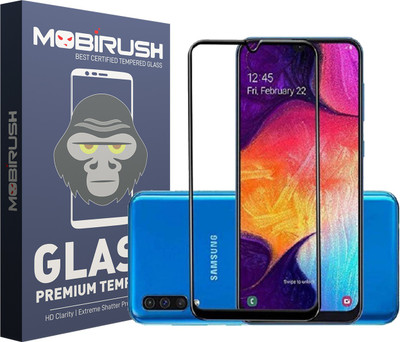 MOBIRUSH Edge To Edge Tempered Glass for Samsung Galaxy A70(Pack of 1)