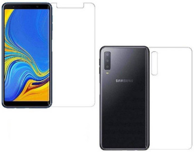ELEF Front and Back Tempered Glass for Samsung Galaxy A7 2018 Plus 0.2MM Flexible Tempered Glass With 6H Hardeness(Pack of 1)