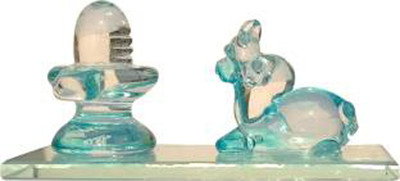 AFAST Blessing Ganesha Crystal DN-57 Decorative Showpiece  -  8.5 cm(Glass, Multicolor)