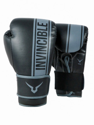Invincible TEJAS Fitness Training Boxing Gloves(Black_Grey)