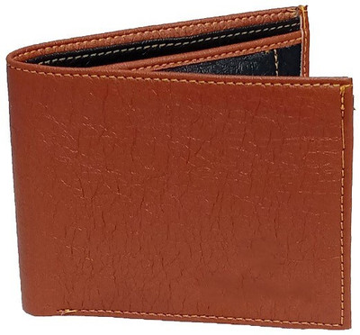RPF Men Tan Artificial Leather Wallet(7 Card Slots)