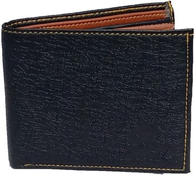 SKKFASHION Men Black Artificial Leather Wallet(5 Card Slots)