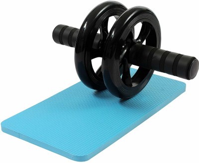 HACKERX ™Double Wheel Total Body AB Roller Exerciser for Abdominal Stomach Exercise Ab Exerciser(Multicolor)