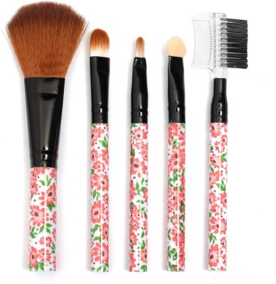 Profusion Mini Soft Makeup Brush PINK + GREEN + WHITE 70 pcs, 5 Pcs/ per Set(Pack of 5)