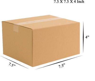 YNK Corrugated Cardboard Packaging Box(Pack of 50 Brown)