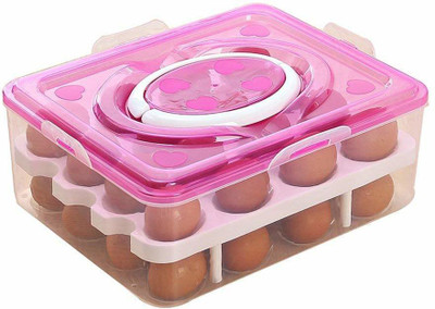 RAIYARAJ Plastic Egg Container  - 3 dozen(Multicolor)