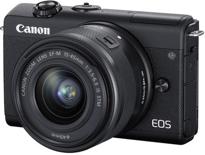 Canon EOS M200 Mirrorless Camera Body with Single Lens (EF-M15-45mm f/3.5-6.3 IS STM) (Black)