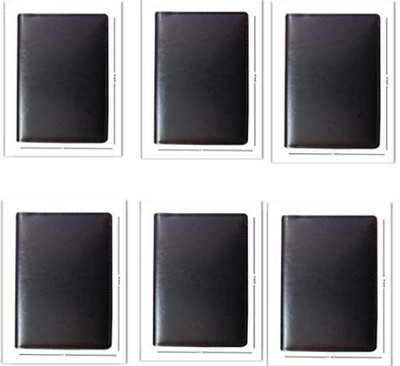 Royal stationary Rexine Restaurant/Hotel Guest Check Presenter Bill Holder / Folder(Set Of 6, Black)