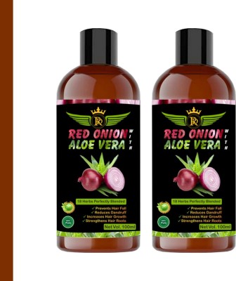 ROYAL DELIGHT Red Onion With Aloe Vera with 18 Herbs Perfectly Blended Hair Oil(200 ml)