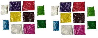 CarbonShot Pack of 20 Rangoli Powder(Multicolor)