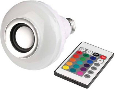 play run Colorful LED Light Music Bulb with Bluetooth Speaker & Remote Smart Bulb