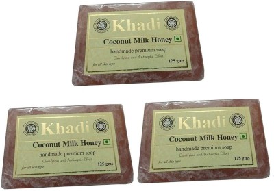 Khadi Gramodyog Shivalik Coconut Milk Honey Soap(3 x 125 g)