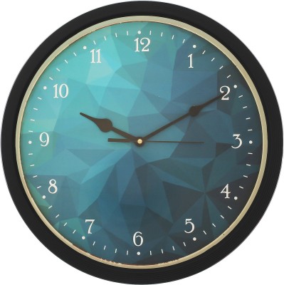 eCraftIndia Analog 31 cm X 31 cm Wall Clock(Black, With Glass, Standard)