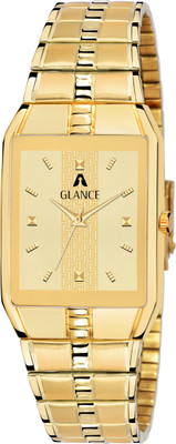 Aglance 9151ym01 Gold dial Gold plated Analog Watch  - For Men