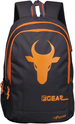 F Gear Castle - Rugged Base Bull 24 L Backpack(Orange, Grey)