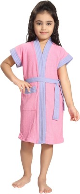 Lovira Light Pink XXS Bath Robe(1 bathrobe with belt, For: Baby Boys & Baby Girls, Light Pink)