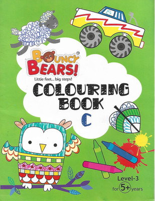 EDUTREE BOUNCY BEARS COLOURING BOOK C LEVEL-3(English, Paperback, NIDA FATIMA)