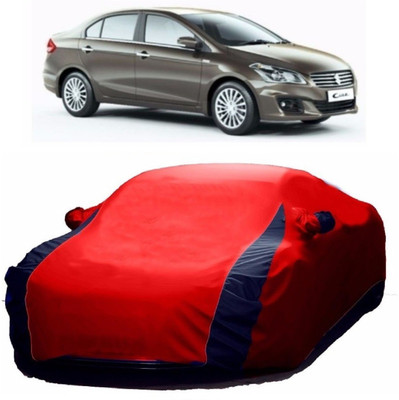 MoTRoX Car Cover For Maruti Suzuki Ciaz (With Mirror Pockets)(Blue, Red)