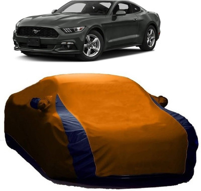 MoTRoX Car Cover For Ford Mustang (With Mirror Pockets)(Blue, Orange)