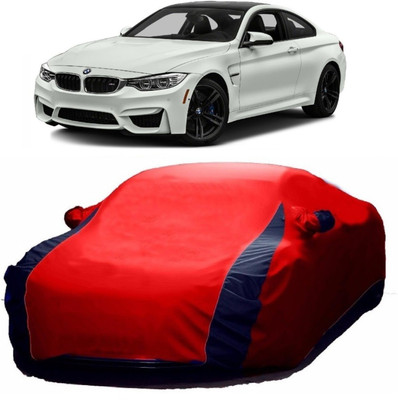 MoTRoX Car Cover For BMW M4 (With Mirror Pockets)(Blue, Red)