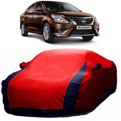 AutoKick Car Cover For Nissan Sunny (With Mirror Pockets)(Multicolor)