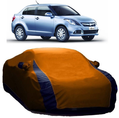 AutoKick Car Cover For Maruti Suzuki Swift Dzire (With Mirror Pockets)(Multicolor)