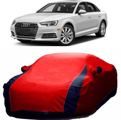 MoTRoX Car Cover For Audi A4 (With Mirror Pockets)(Blue, Red)