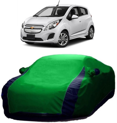 AutoKick Car Cover For Chevrolet Spark (With Mirror Pockets)(Multicolor)