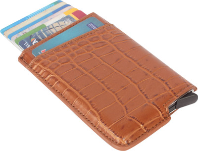 Instabuyz 7 Card Holder(Set of 1, Brown)