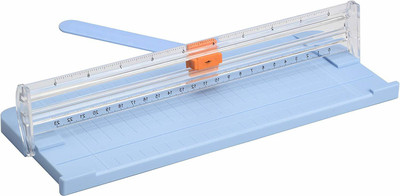 Jielisi Mini Plastic Grip Hand-held Paper Cutter(Set Of 1, Blue)