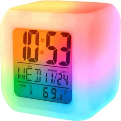 Aarya Mall Digital Multicolor Clock