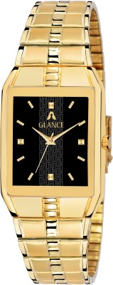 Aglance 9151YM Black dial Golden Analog Watch  - For Men