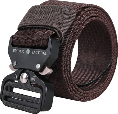 EDIFIER Men & Women Casual Brown Nylon, Canvas Reversible Belt
