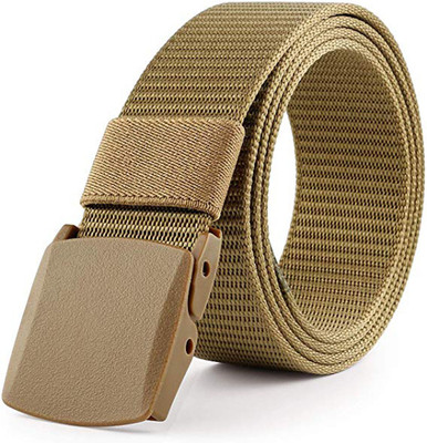 EDIFIER Men Casual Beige Nylon, Canvas Belt
