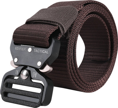 EDIFIER Men & Women Casual Brown Nylon, Canvas Belt