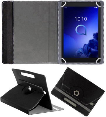 Fastway Flip Cover for Alcatel 3T 10 (10 inch) Wi-Fi+4G Tablet(Black, Cases with Holder)