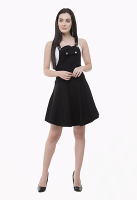 AAKRITHI Women Black Dungaree