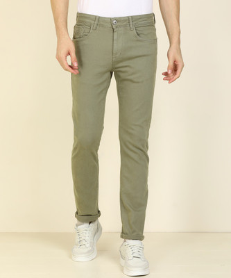FLYING MACHINE Tapered Fit Men Green Jeans