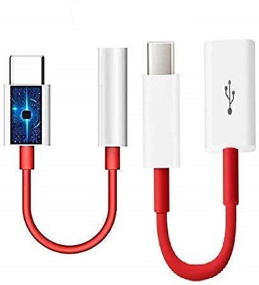A3sprime OTG Adapter Accessory Combo for OnePlus 7, 7 Pro(Red)